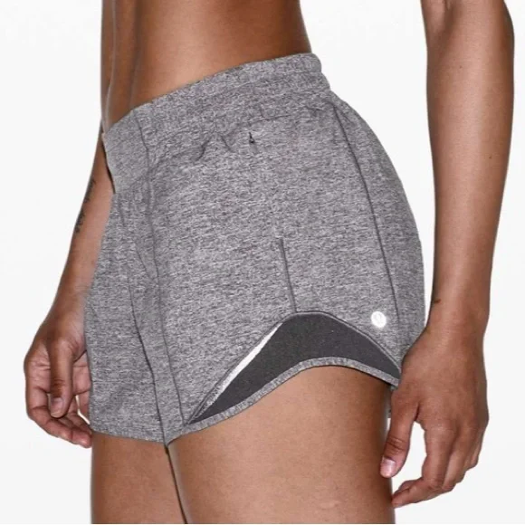 Lululemon Hotty Hot Short II *Long 4" Heather Lux Multi Black /Heathered Black - Picture 1 of 15
